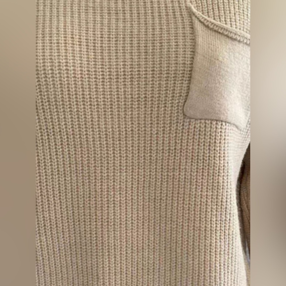 Pocket Detail Dropped Shoulder Sweater - Picture 3 of 11